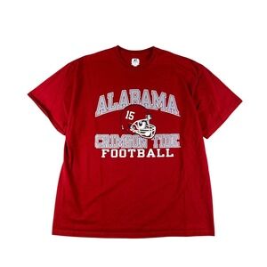 Alabama Crimson Tide Football T-Shirt XL Russell Athletic NCAA